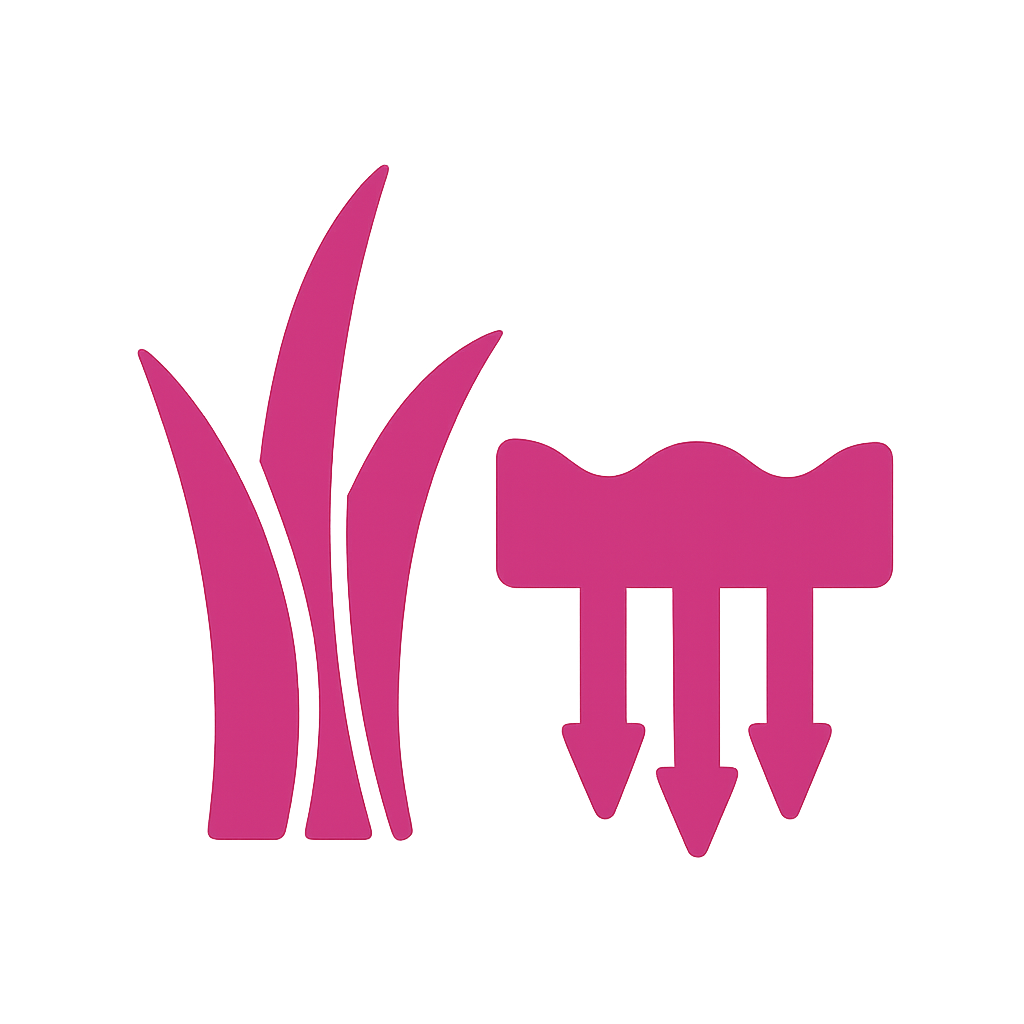 Icône représentant le service d’engazonnement et de scarification de QualiNature à Anjou